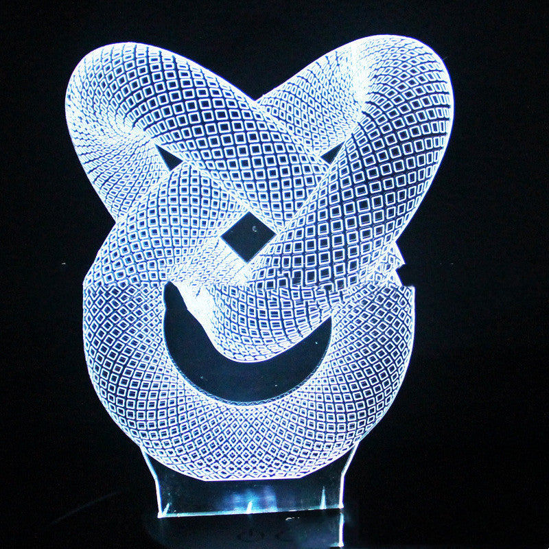3D LED Illusionslampe – futurisches Design für dein Zuhause