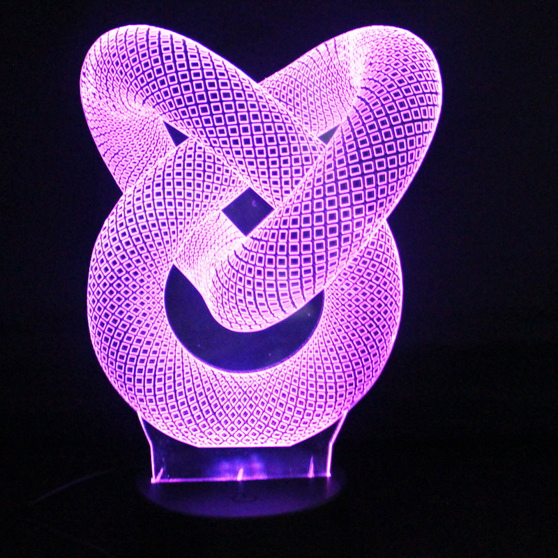 3D LED Illusionslampe – futurisches Design für dein Zuhause