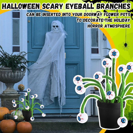 Halloween 3D Augen-Deko – Creepy Bouquet mit Eye Beads